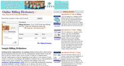 Desktop Screenshot of billingdictionary.com